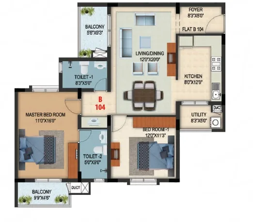 Needs 3 Project 276 2 BHK