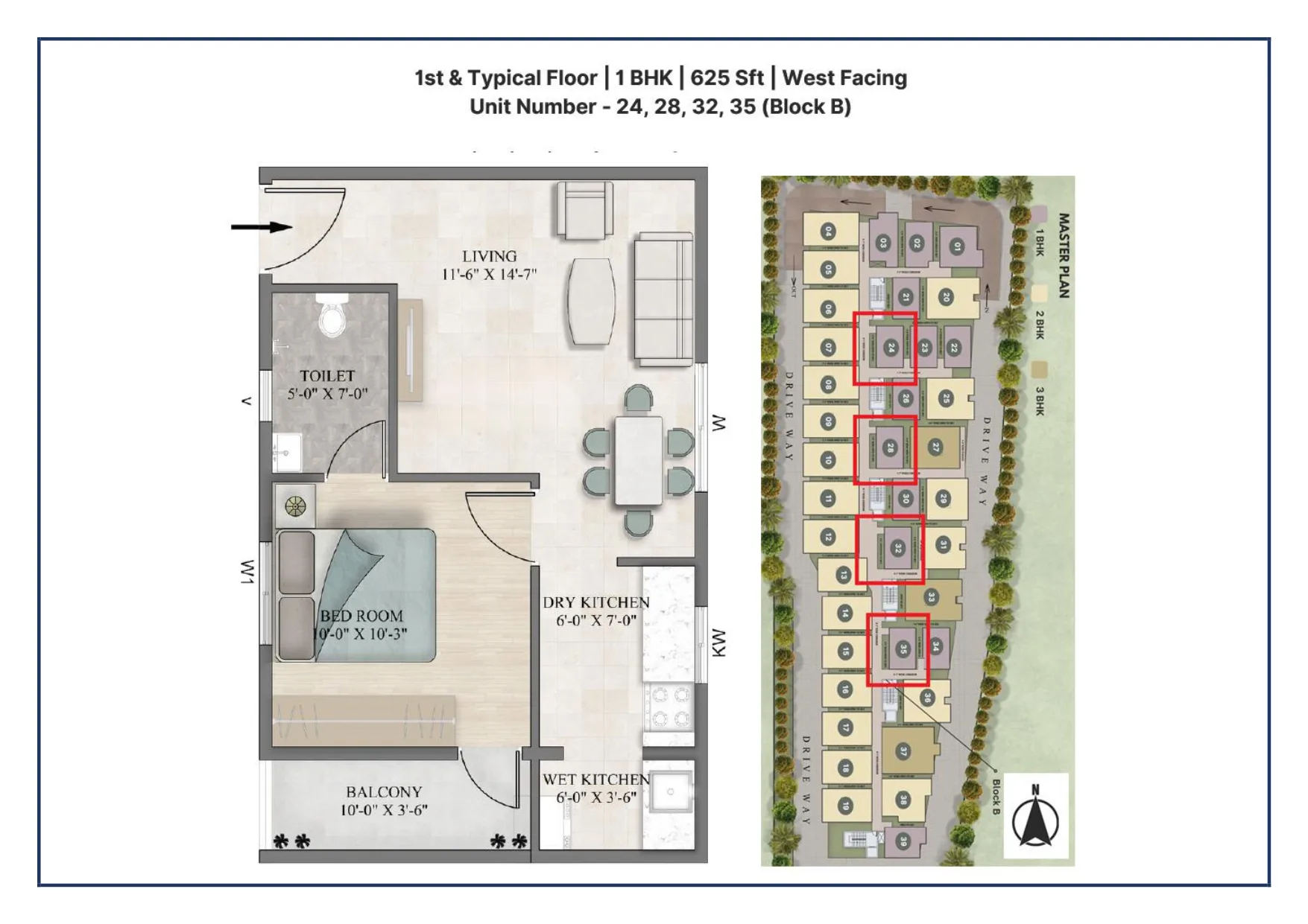 Impact Sanvi Aero Gardens 1 BHK
