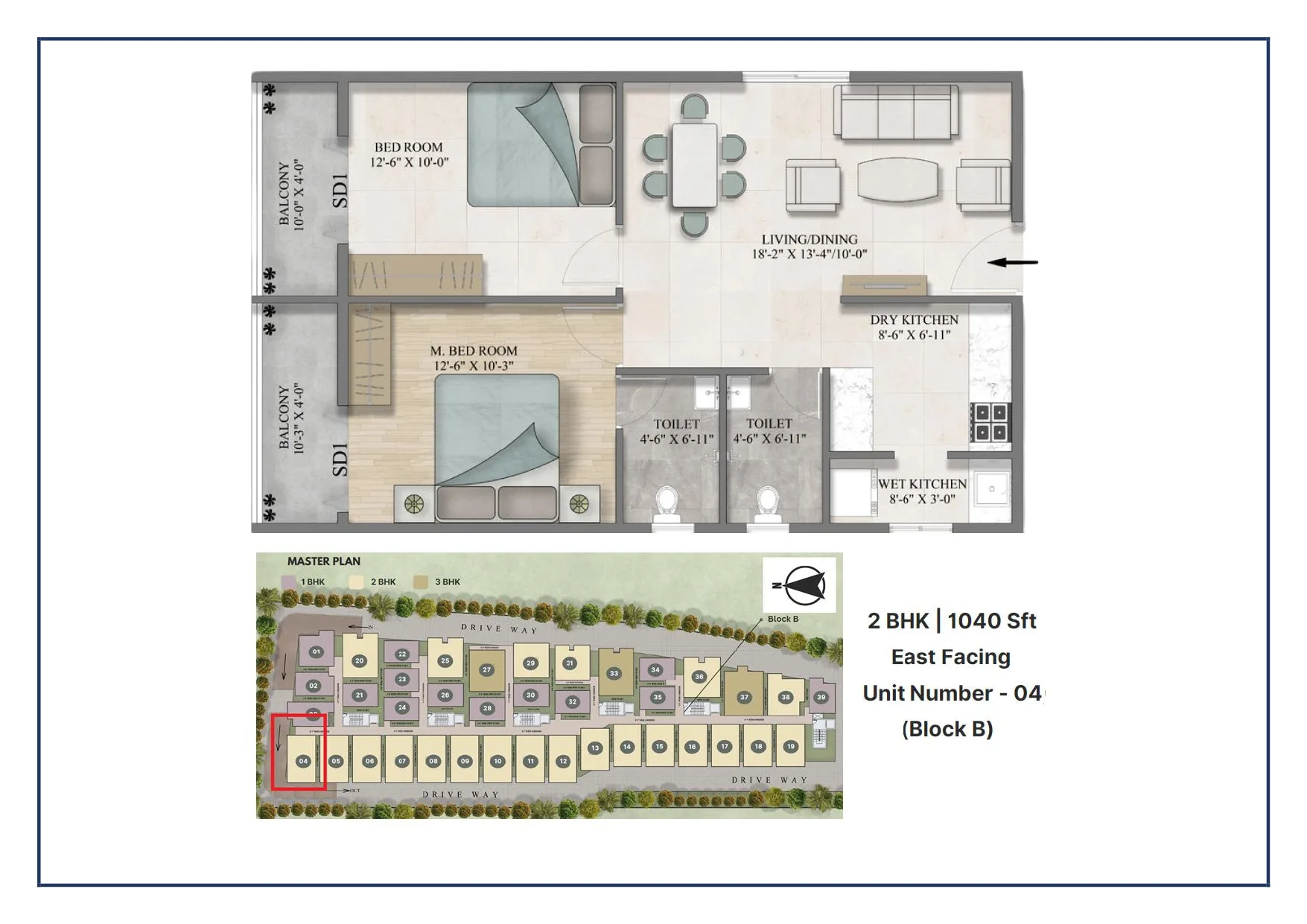 Impact Sanvi Aero Gardens 2 BHK